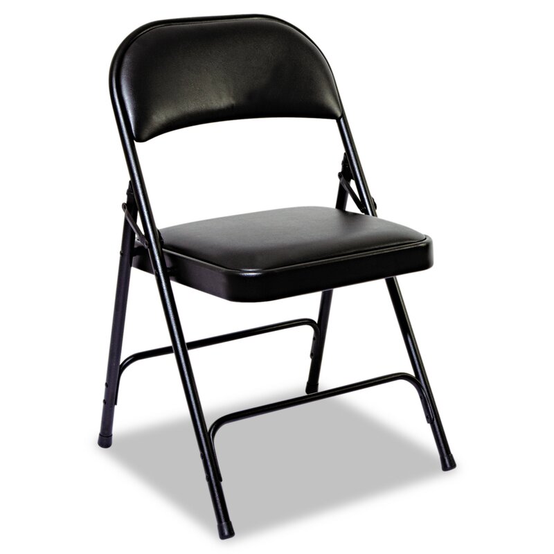 Alera Fabric Padded Folding Chair Reviews Wayfair   Fabric Padded Folding Chair 